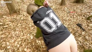 Mein geiles Sex Date im Wald – gefesselt und gefickt! mit Maja-Meer